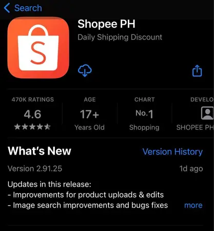 shopee philippines cài đặt